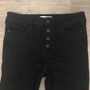 Abercrombie & Fitch Black Distressed Jeans